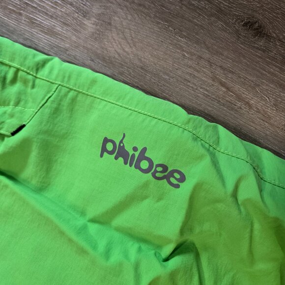 PHIBEE Kid's Lg Water/Wind Proof Breathable Polyester Snow Ski Pants Neon Green - Picture 8 of 14